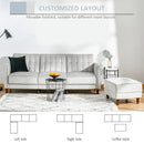 Light Grey Reversible 3-Seater Sofa