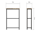 Bala 3 Piece Living Set (TV Stand, Coffee Table & 2 Shelf Side Table) Rustic Oak