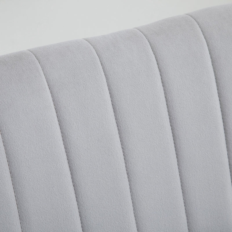 Snow White Love Seat With Wooden Legs