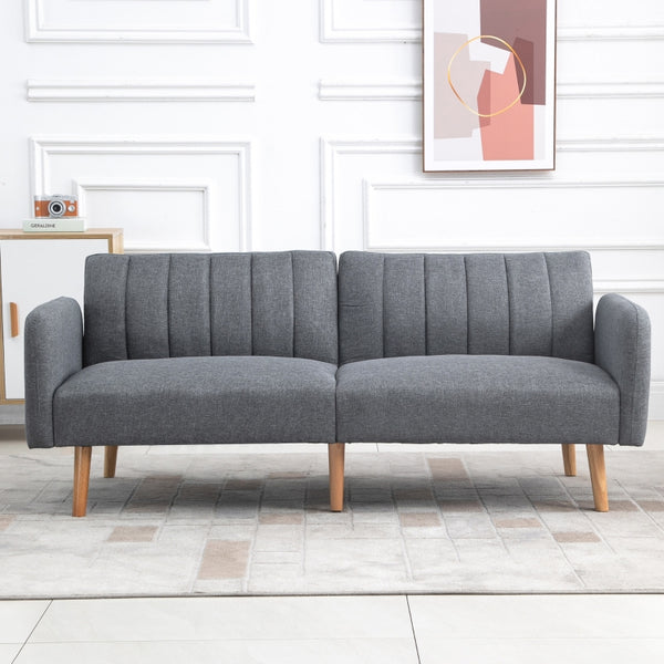 Fossil Grey 2 Seater Adjustable Sofa