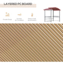 UV Protected Steel Frame BBQ Gazebo