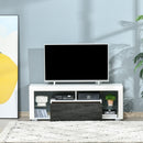 Kingley Gloss White TV Stand With Storage