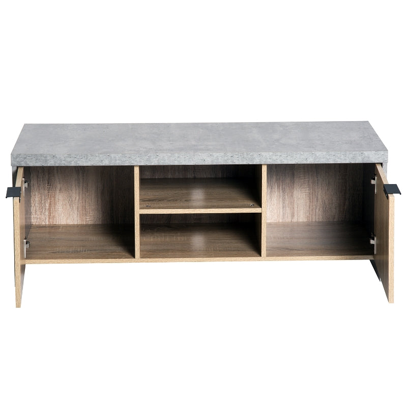 Marble-Effect TV Unit With Storage