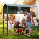 Grey Metal BBQ Canopy