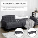 Dark Grey 3 Seater Sofabed