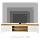 Modern Woodgrain Oak TV Unit