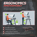 Black and Red Adjustable Standing Desk