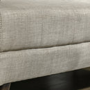 Retro White Three Seater Sofabed With Wooden Table