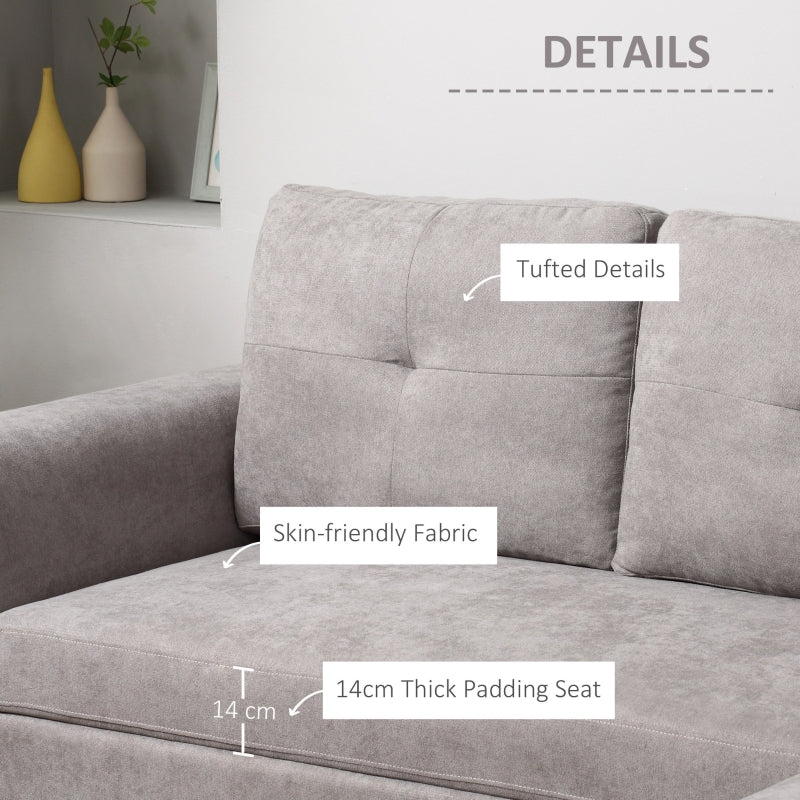 Grey Studio Corner Sofabed With Storage