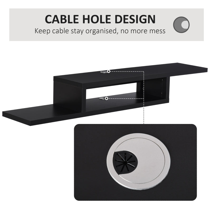 Z-Shaped Floating TV Stand