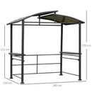 UV Protected Steel Frame BBQ Gazebo