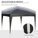 Black Square Pop Up Gazebo