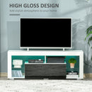 Kingley Gloss White TV Stand With Storage