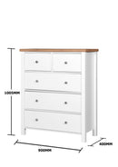 Astbury 3 PIECE BEDROOM SET 3+2 DRAWER 