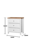 Astbury 3 PIECE BEDROOM SET 3 DRAWER 