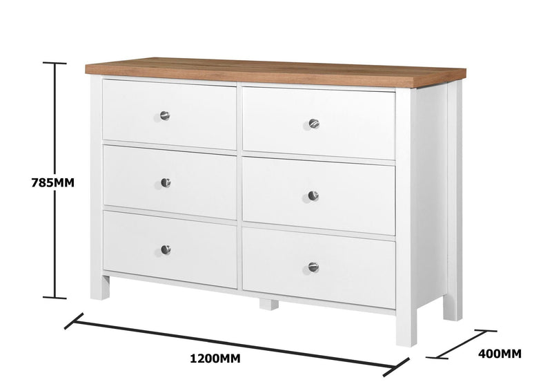 Astbury 3 PIECE BEDROOM SET 6 DRAWER 