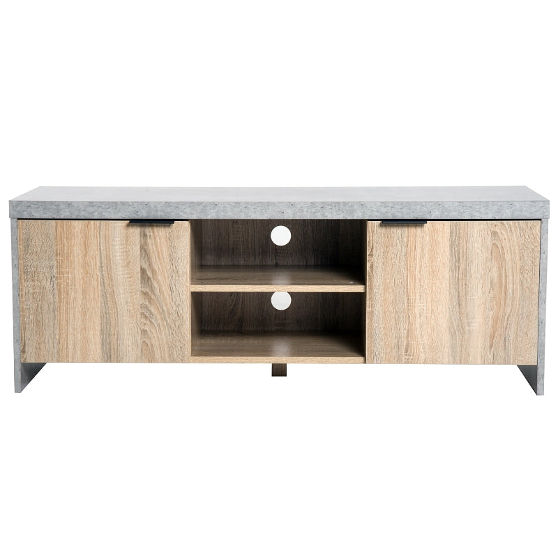 Marble-Effect TV Unit With Storage