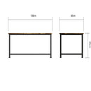 Bala 3 Piece Living Set (TV Stand, Coffee Table & 2 Shelf Side Table) Rustic Oak