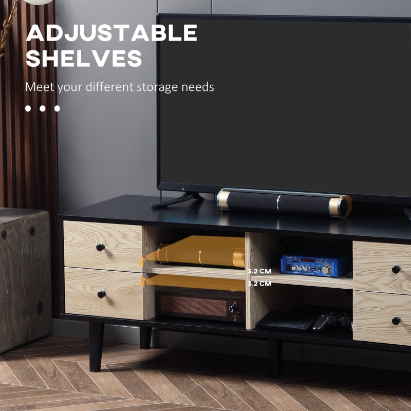 Black Frame TV Stand (Up to 60" TV's)