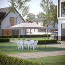 Simple Brown Gazebo With Adjustable Legs and Roller Bag