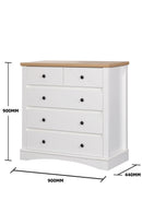 Carden 3 Piece Bedroom Set 3+2 Drawer 