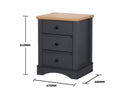 Carden 3 Piece Bedroom Set 3+2 Drawer 