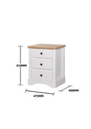 Carden 3 Piece Bedroom Set 7 Drawer 