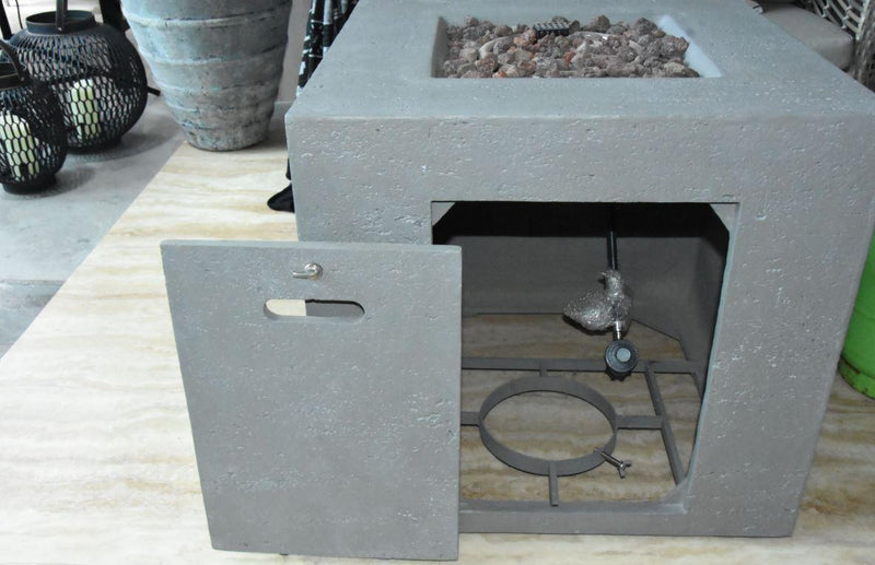 Elementi Ellington Gas Fire Pit Table - Gas Fire Pit Table