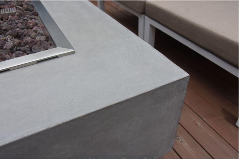 Elementi Granville Gas Fire Pit Table - Gas Fire Pit Table