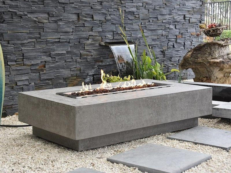 Elementi Hampton Gas Fire Pit Table - Gas Fire Pit Table