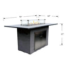 Elementi Himalaya Bar Table Gas Fire Pit - Gas Fire Pit Table