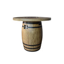 Elementi Lafite Barrel Bar Table Gas Fire Pit - Gas Fire Pit Table