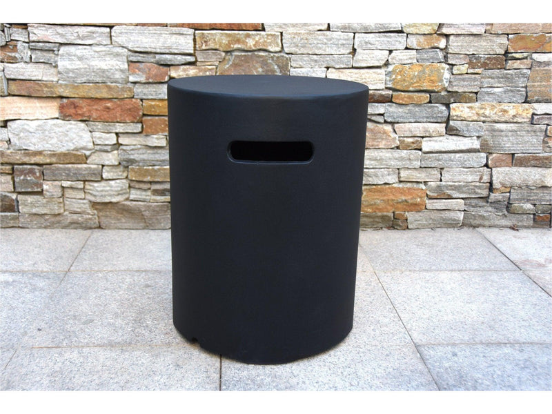 Elementi LPG Tank Cover - Round (Black) - Gas Tank Cover