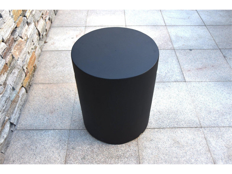 Elementi LPG Tank Cover - Round (Black) - Gas Tank Cover