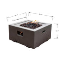 Elementi Ridgefield Gas Fire Pit - Gas Fire Pit