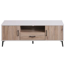 Wooden Style TV Stand With Cabinet And Doors