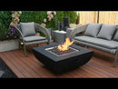 Black Outdoor Fire Pit Table