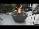 Elementi Nantucket Grey Round Gas Fire Pit Table