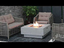 Manhattan Square Gas fire pit table