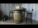 Lafite Barrel Gas Fire Pit Table