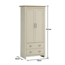 Lisbon 2 Piece Set (2 Door Wardrobe, 2+2 Chest) - Bedroom Sets