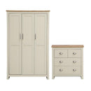 Lisbon 2 Piece Set (3 Door Wardrobe, 2+2 Chest) - Bedroom Sets