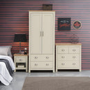 Lisbon 3 Piece Set (2 Door Wardrobe, 2+2 Chest, 1 Drw Bedside) - Bedroom Sets