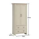 Lisbon 3 Piece Set (2 Door Wardrobe, 2+2 Chest, 1 Drw Bedside) - Bedroom Sets