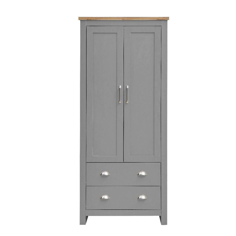 Lisbon 3 Piece Set (2 Door Wardrobe, 2+2 Chest, 2 Drw Bedside) - Bedroom Sets
