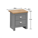 Lisbon 3 Piece Set (2 Door Wardrobe, 3+4 Chest, 2 Drw Bedside) - Bedroom Sets