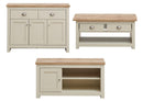 Lisbon 3 Piece Set (TV Unit  1 Door 1 Shelf, 3 Doors & 2 Drawer Sideboard, 2 Drawer Coffee Table) Cream - Living Room Sets