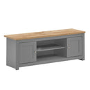Lisbon 3 Piece Set (TV Unit  2 Doors 1 Shelf, 2 Door & 2 Drawer Sideboard, 2 Drawer Coffee Table) Light Grey - Living Room Sets