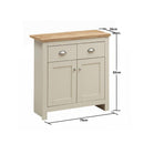 Lisbon 3 Piece Set (TV Unit  2 Doors 1 Shelf, 2 Doors & 2 Drawer Sideboard, 2 Drawer Coffee Table) Cream - Living Room Sets