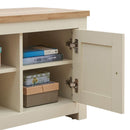 Lisbon 3 Piece Set (TV Unit  2 Doors 1 Shelf, 2 Doors & 2 Drawer Sideboard, 2 Drawer Coffee Table) Cream - Living Room Sets